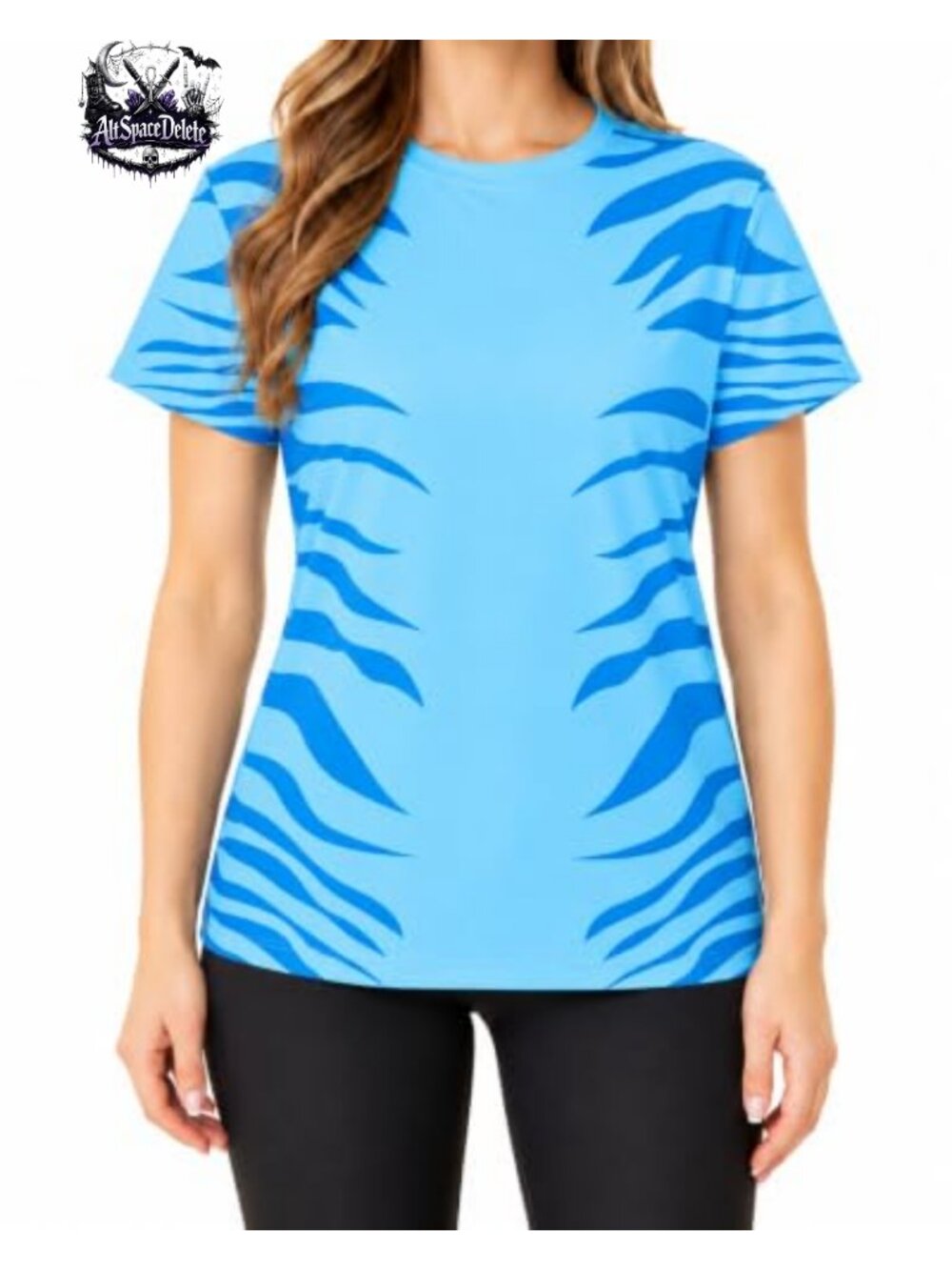 Unisex Tiger Print Cosplay Shirt Halloween Costume Party Top